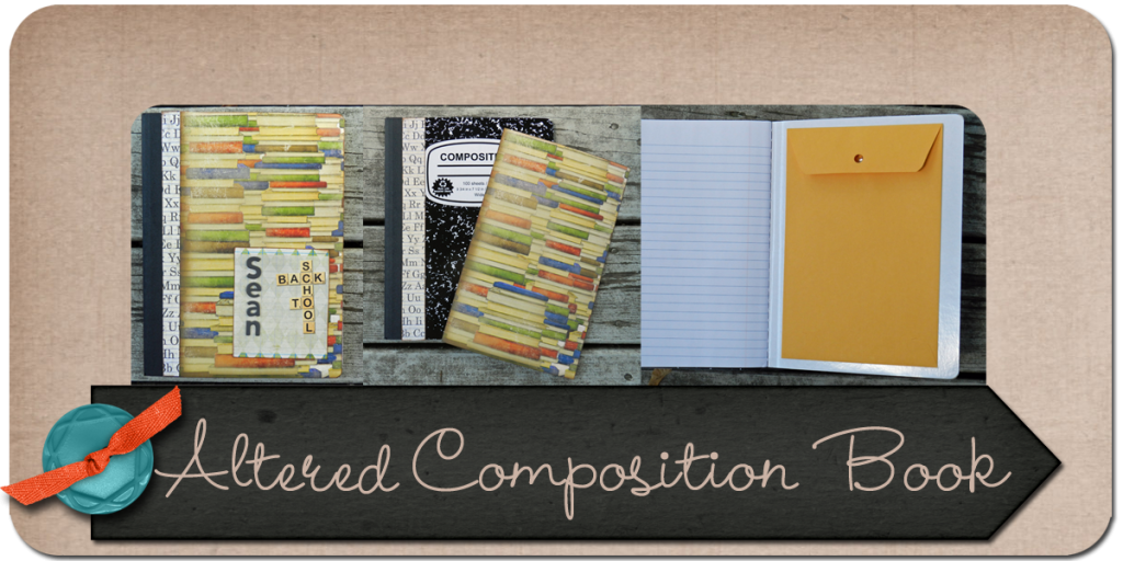 Altered Composition Book, altered notebook, tutorial, paper crafts, julie kelley, juliek